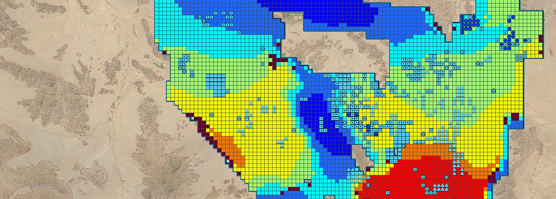 gis map of water resources in area of project