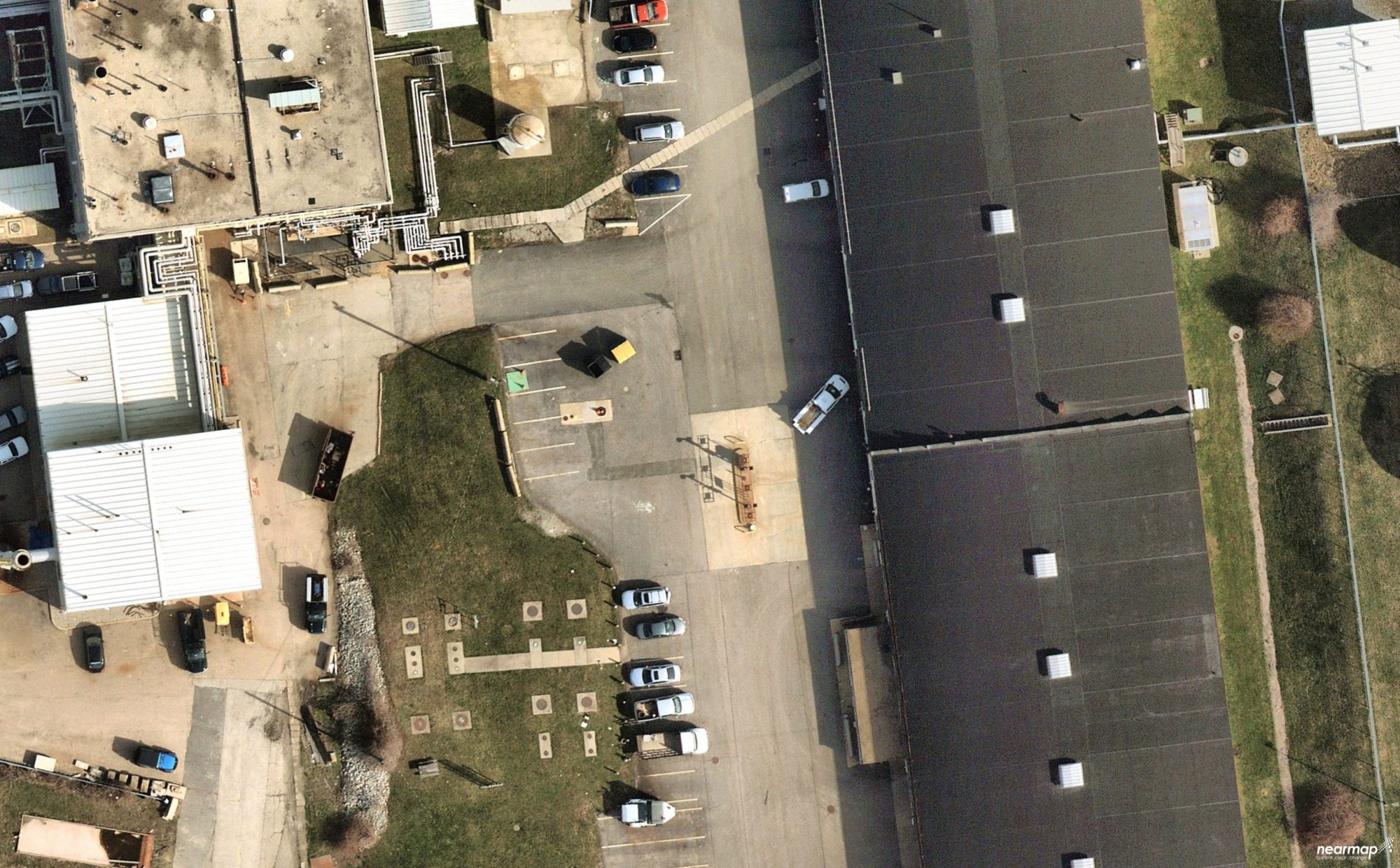 aerial shot of naval facility