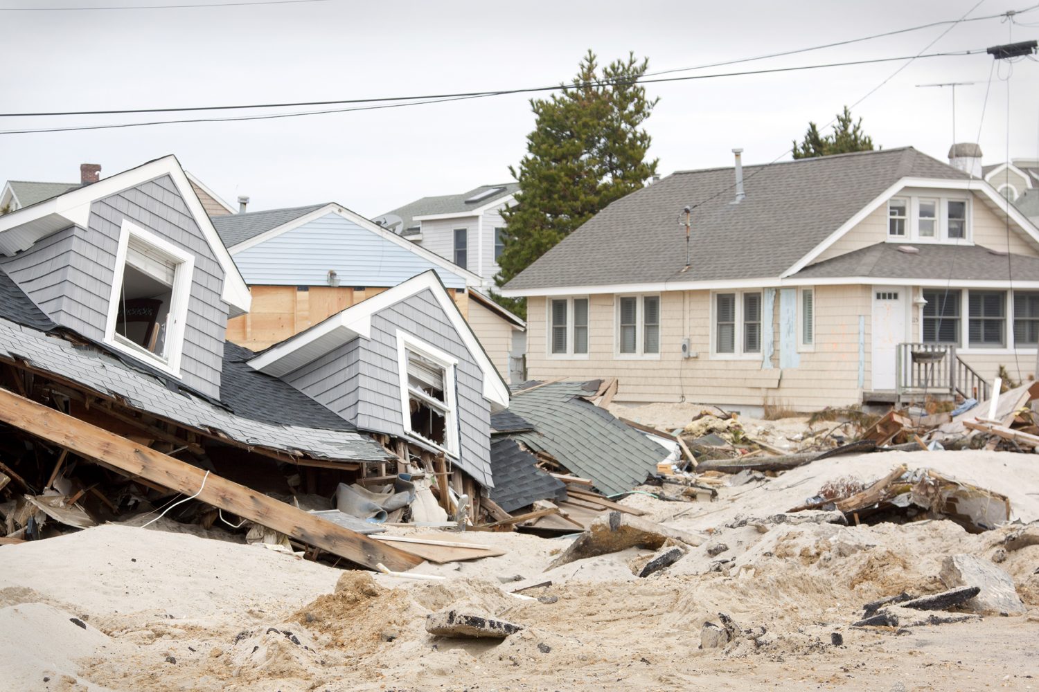 destroyed houses on jersey shore