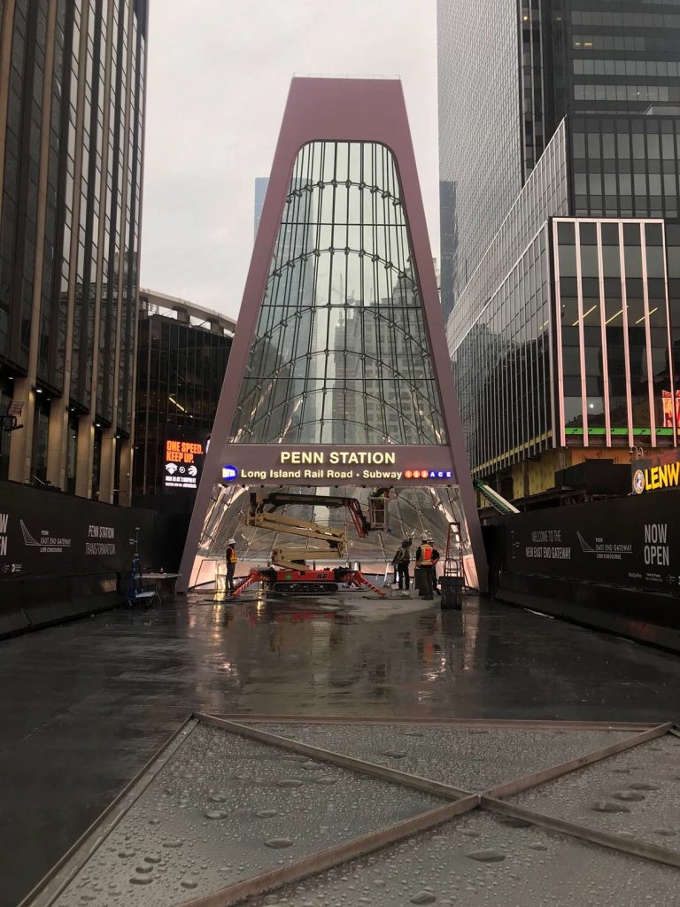 New entrance to penn station