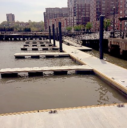 view of docks on marina when finished