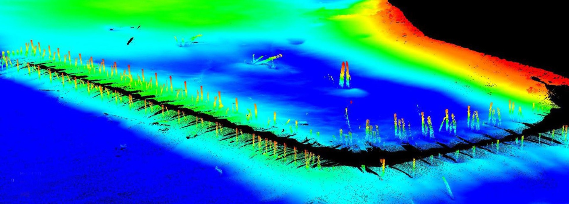 offshore wind route mapping thermal map