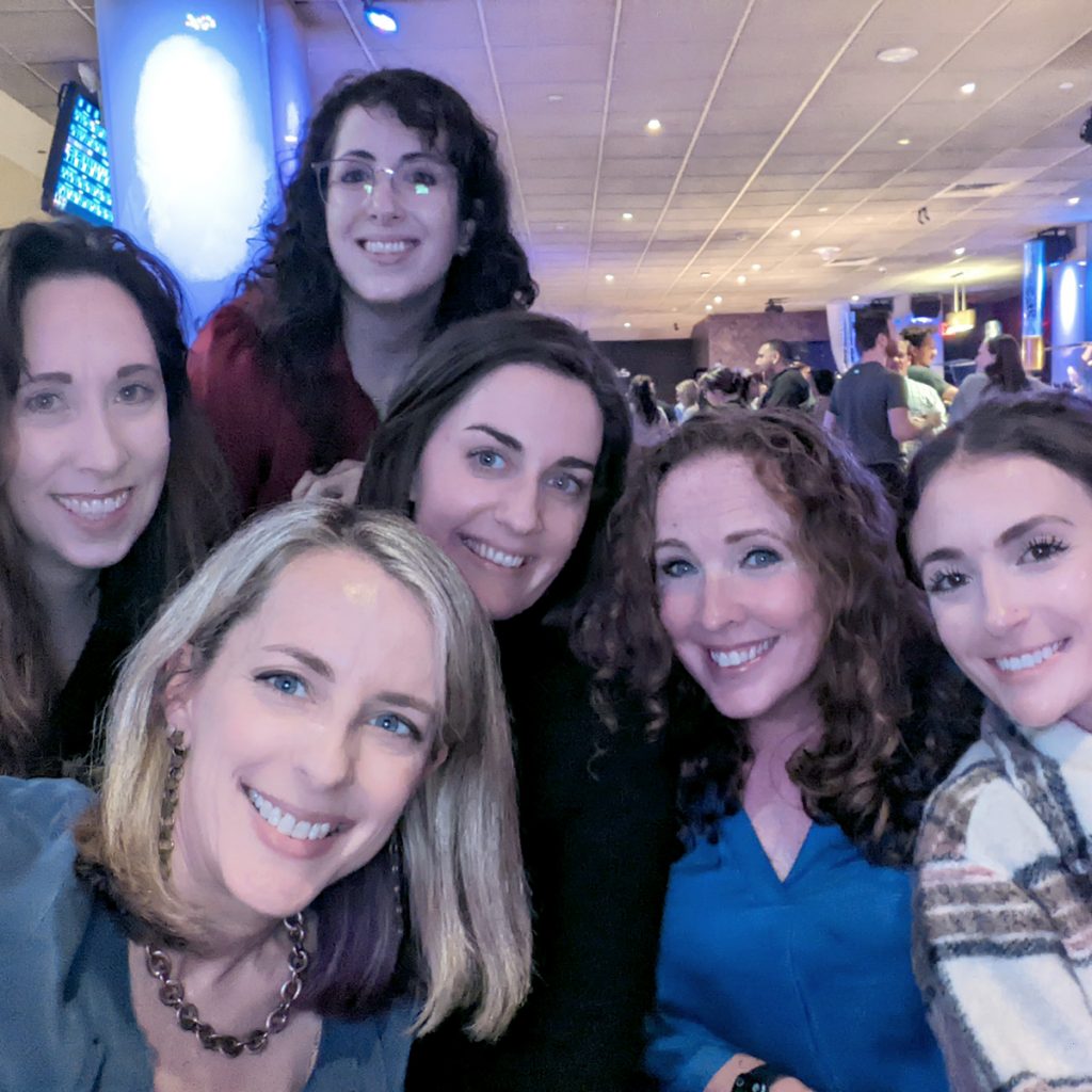 group of matrix nyc employees out at a celebration